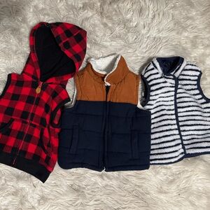 Set of 3 Warm Baby Vests: Carter's, Old Navy, and Baby Gap 12 months old